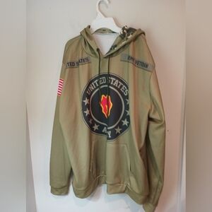 US Army 25th Infantry Division Hoodie Mens 2XL Tropic Lightning Veteran Vogel